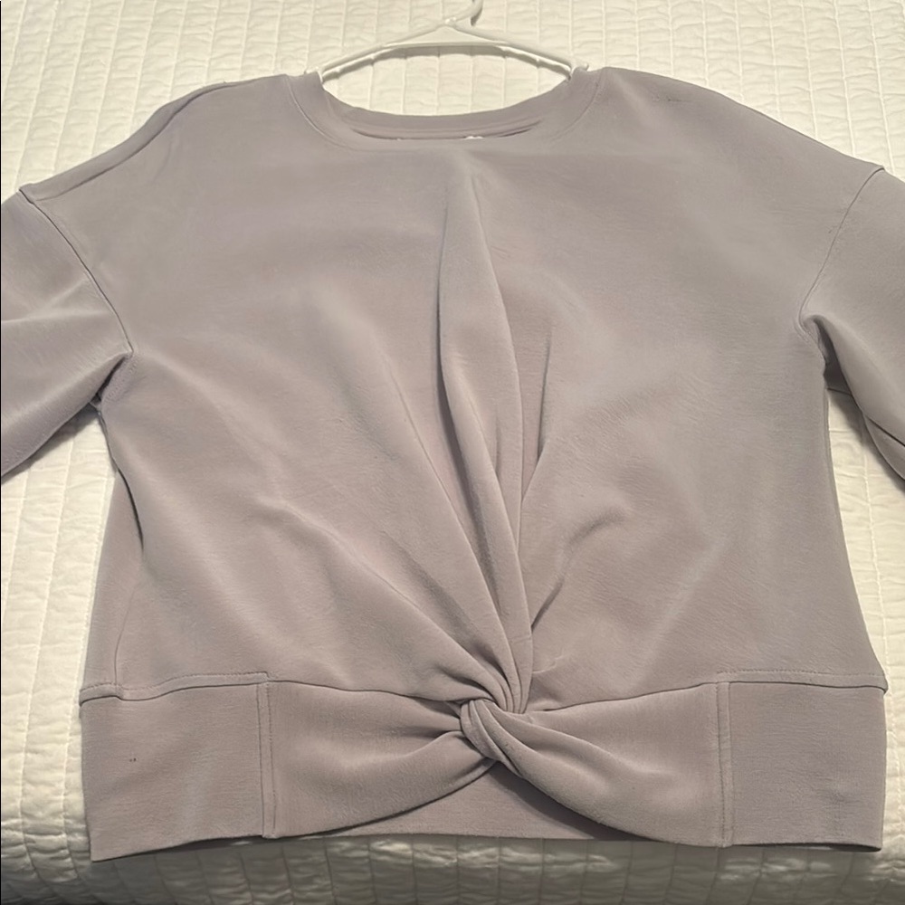 Women's Lavender Twist-Front Top